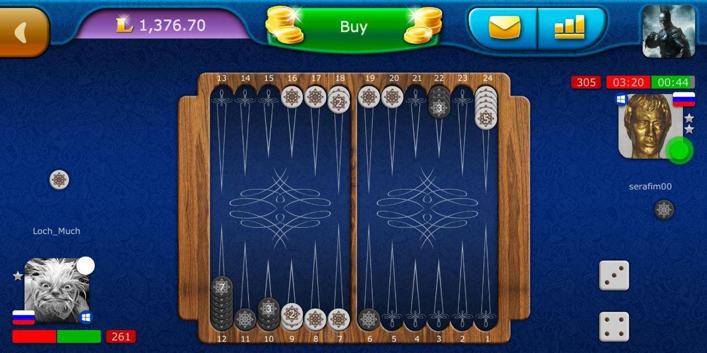 Backgammon LiveGames online