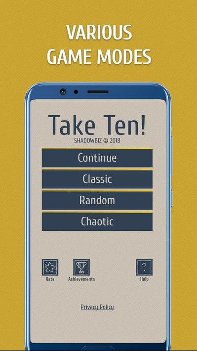 Take Ten - Number puzzle game