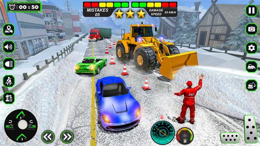 Snow Excavator Simulator Games