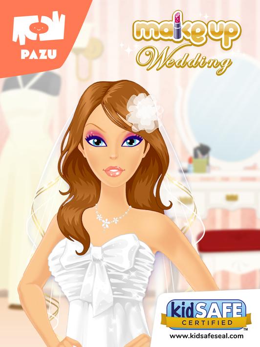 Makeup Girls Wedding Dress up