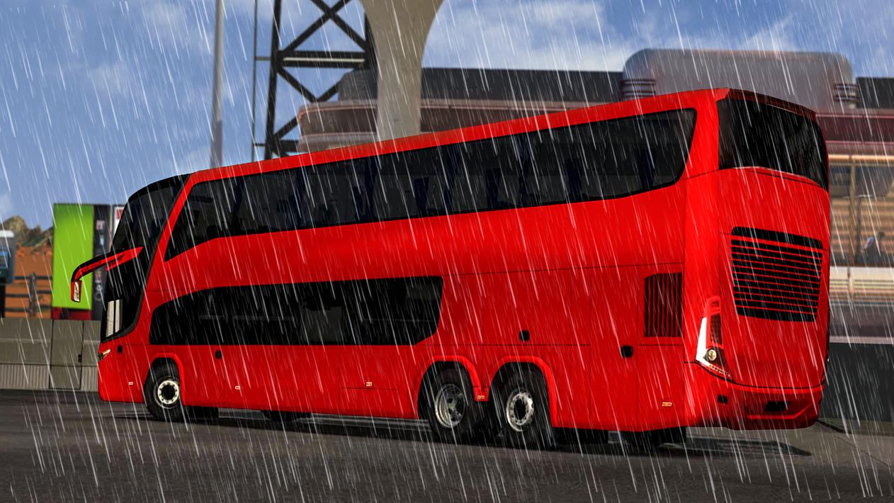 Coach bus driving simulator 3d