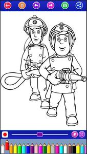 Firefighter Coloring Book : Sa