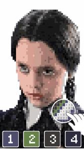 Wednesday Addams Pixel Art