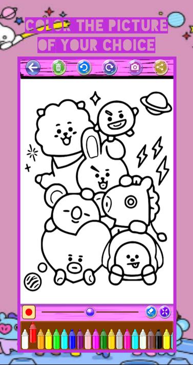 BT21 Coloring BTS Game