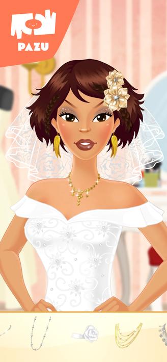 Makeup Girls Wedding Dress up