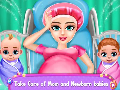 Pregnant Mom & Twin Baby Game