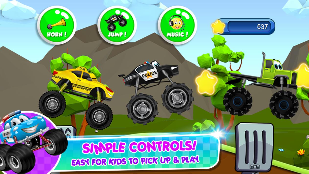 Monster Trucks Game for Kids 2