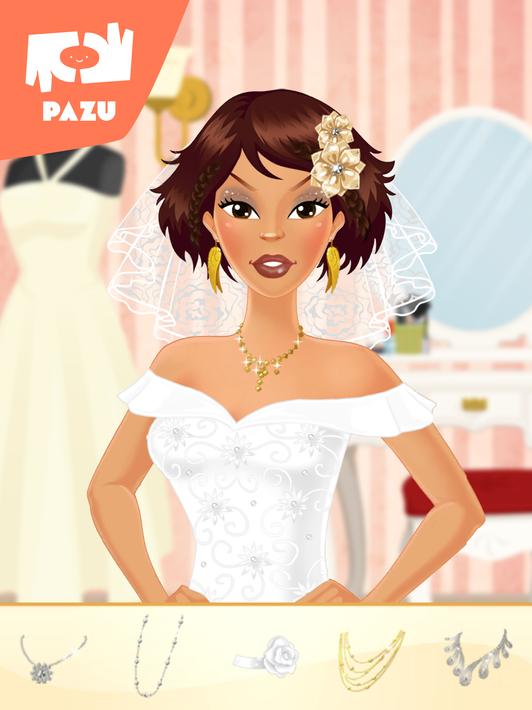 Makeup Girls Wedding Dress up