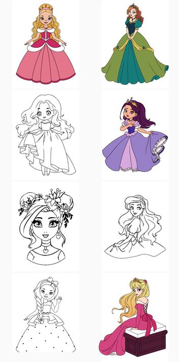 Princess Coloring Book Game