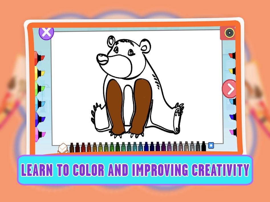 Learning Animal Coloring Games