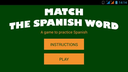 Match the Spanish Word