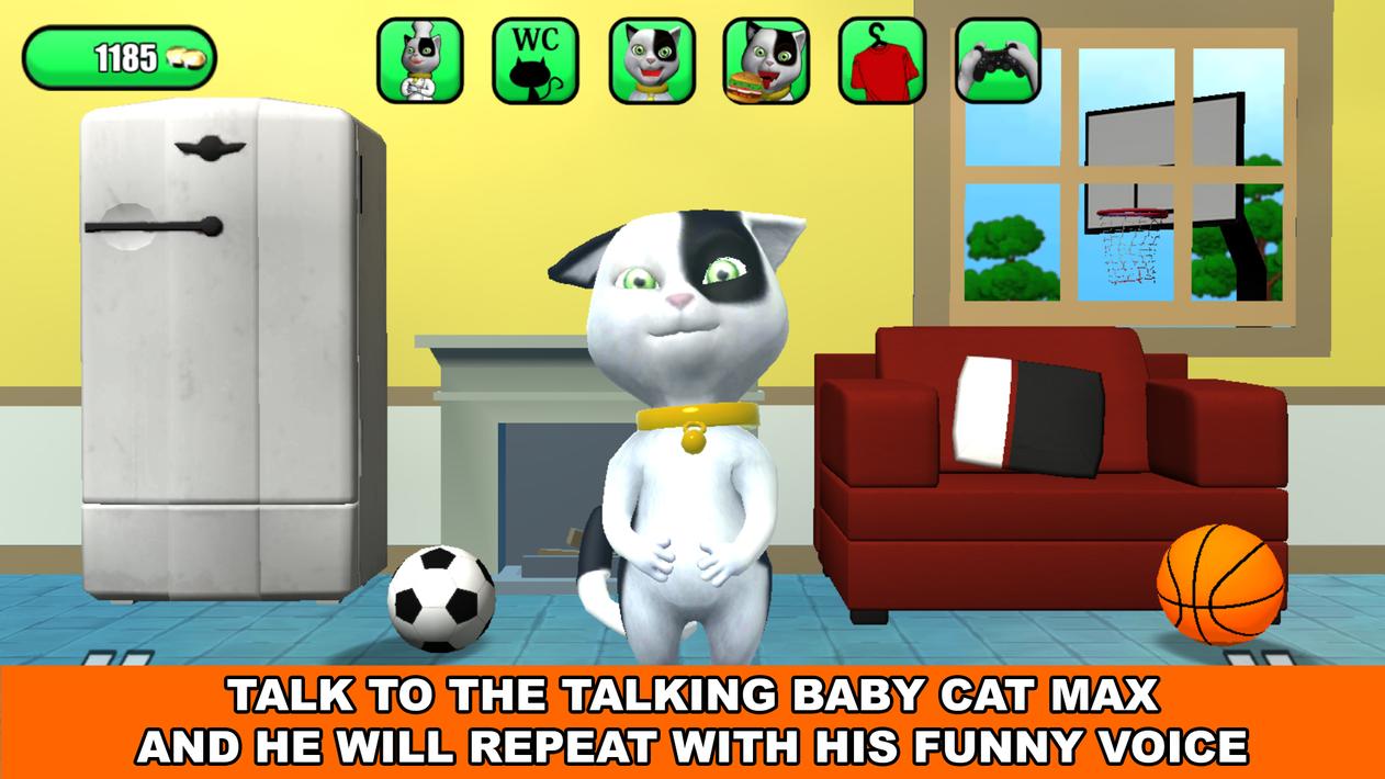 Talking Baby Cat Max Pet Games