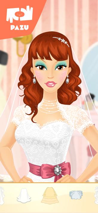 Makeup Girls Wedding Dress up