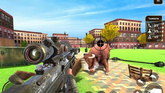 Angry Bull Fight Shooting Game