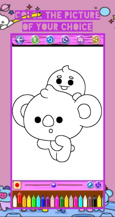 BT21 Coloring BTS Game