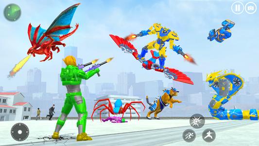 Iron Hero : Animal Robot Games