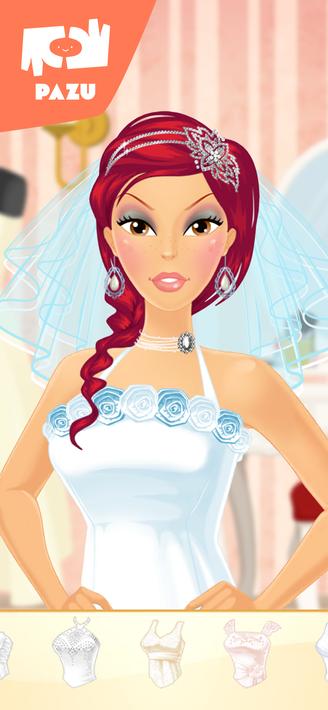 Makeup Girls Wedding Dress up