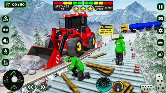 Snow Excavator Simulator Games