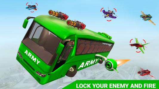 Army Bus Robot Car Game 3d