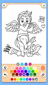 Valentines love coloring book