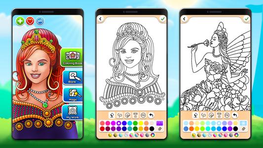 Princess Coloring Game