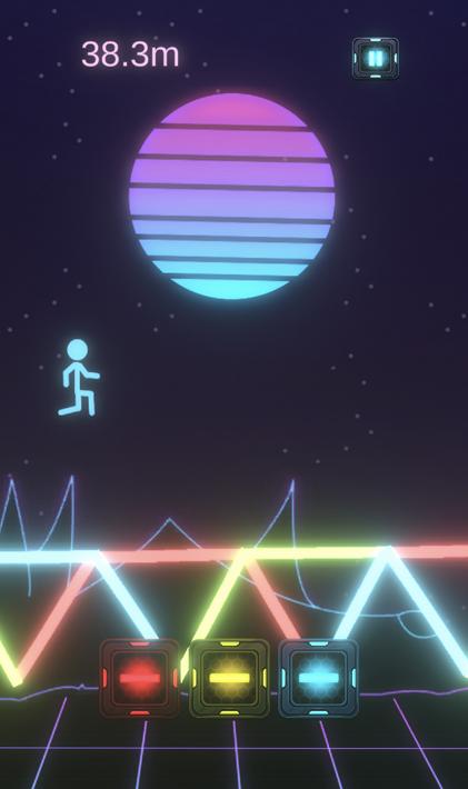 Neon Stickman Draw Runner