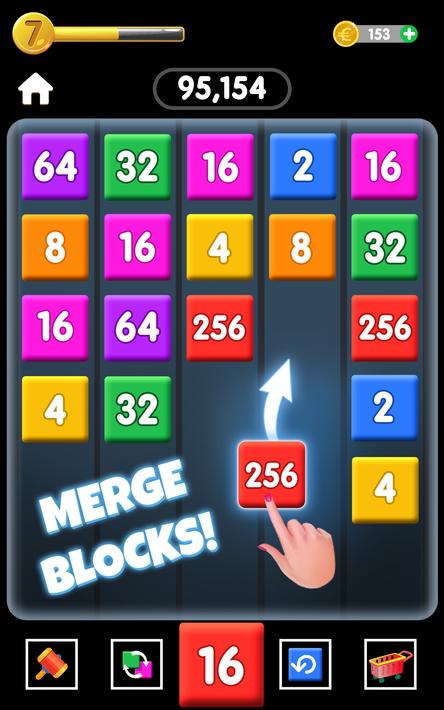 2048 Number Game: Blocks Merge