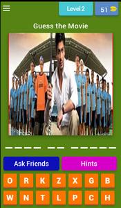 Bollywood SRK Movie Quiz