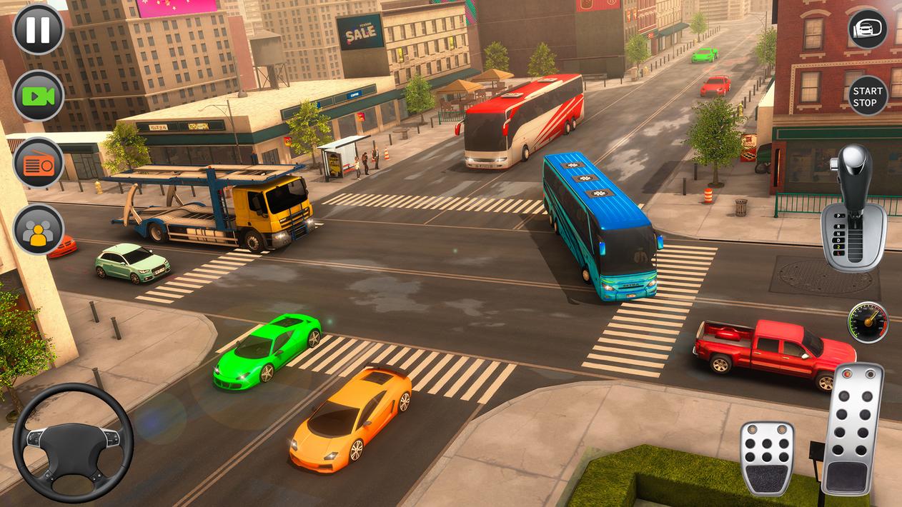 Parking Bus Driving School Sim