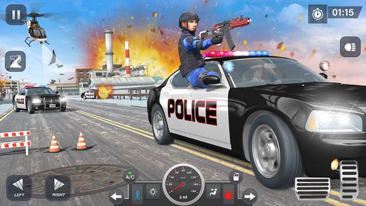 US Cop Duty Police Car Game