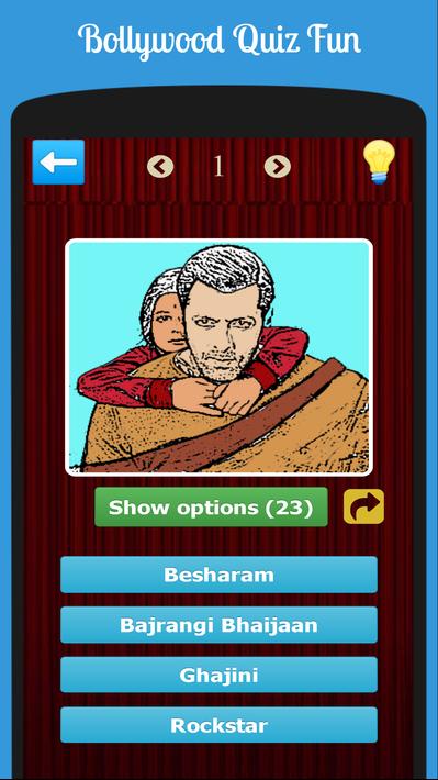 Bollywood Movies Guess - Quiz