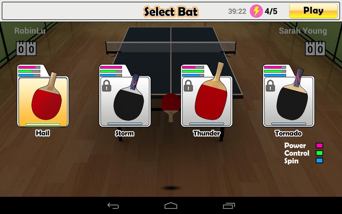 Virtual Table Tennis