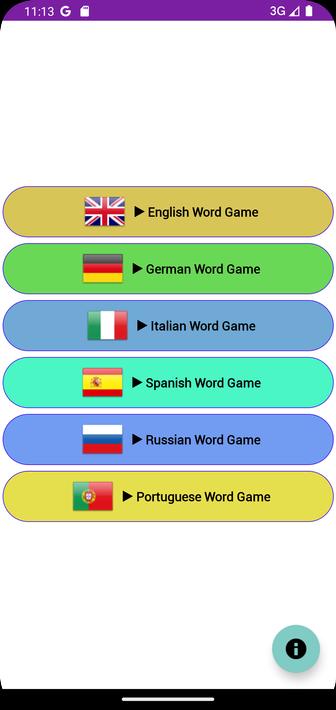 Multi Language Word Game