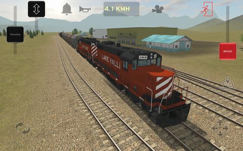 Train and rail yard simulator