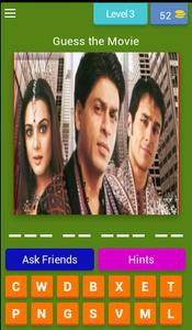 Bollywood SRK Movie Quiz