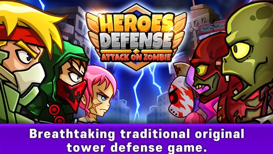 Heroes Defense: Attack Zombie