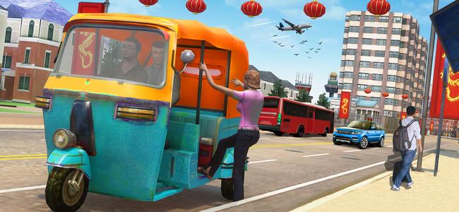 Auto rickshaw driving game 3d