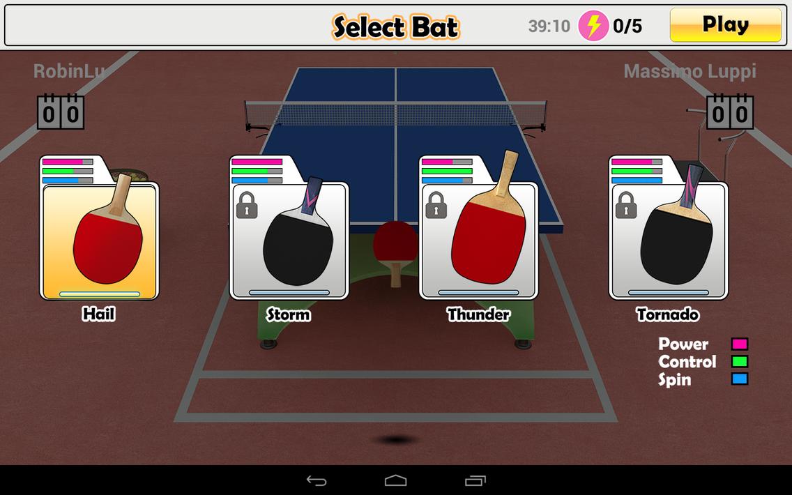 Virtual Table Tennis