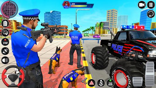 Police Monster Truck Car Games