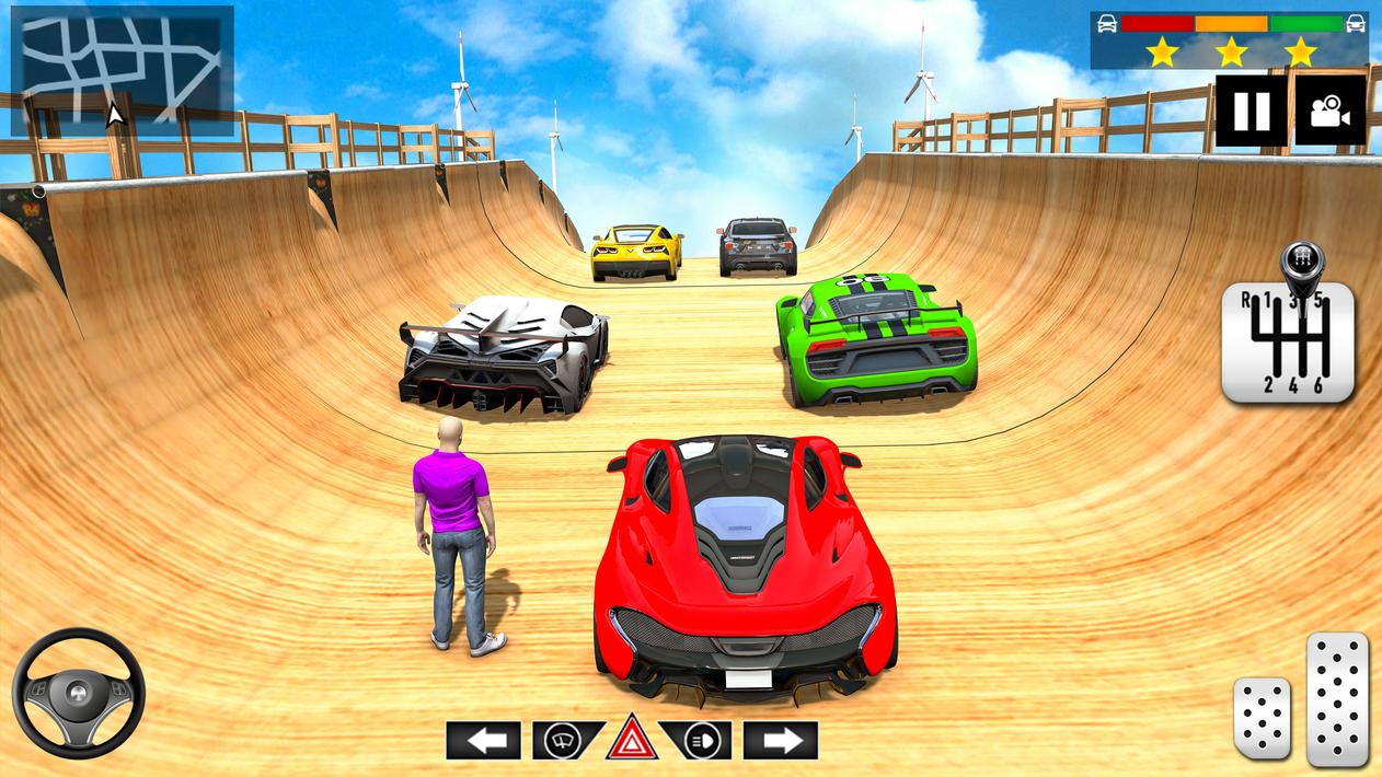 Mega Ramp Car Stunts Crazy Car