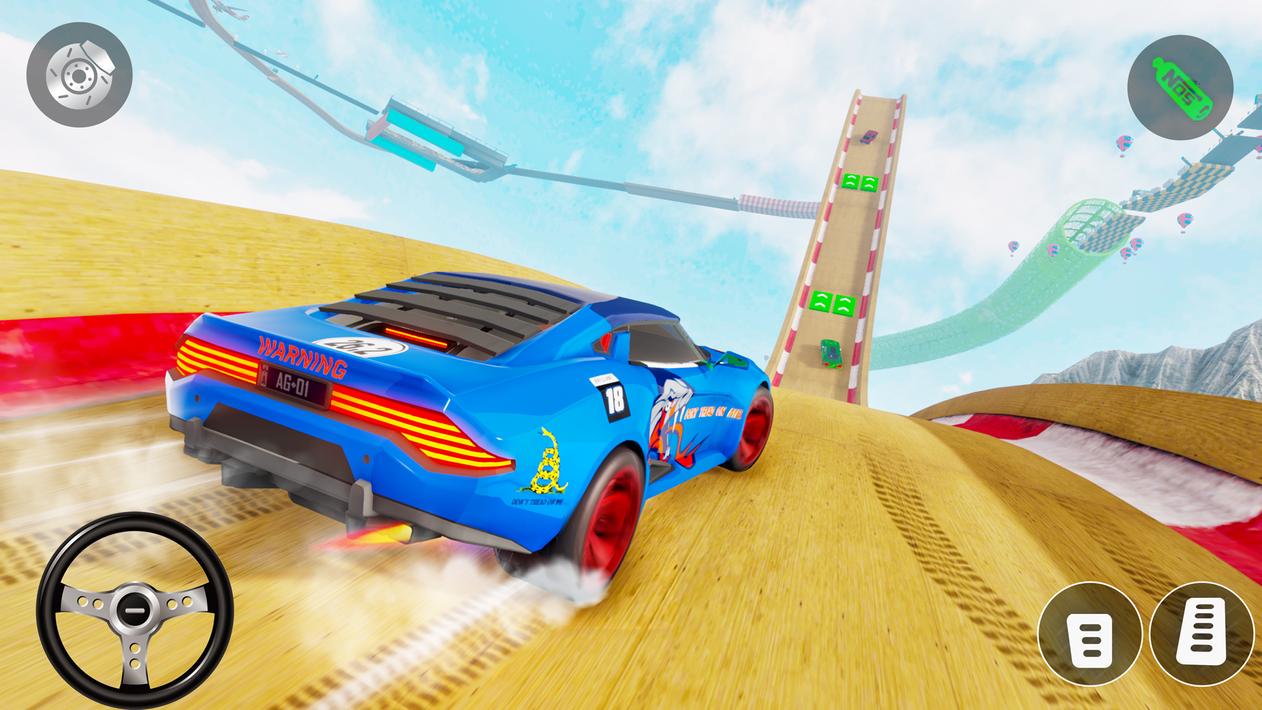 GT Car Stunt Race Master 3D