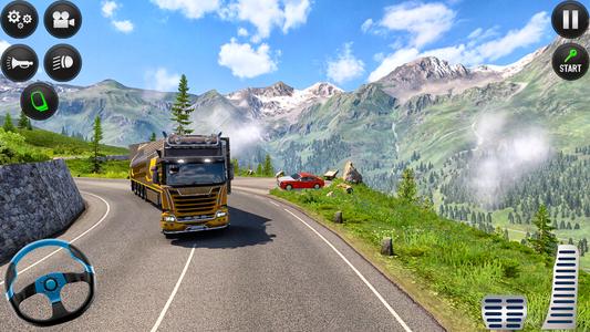 Euro Truck Simulator driving