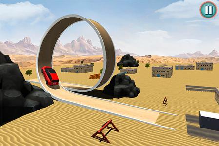 Car Stunts Slingshot Games