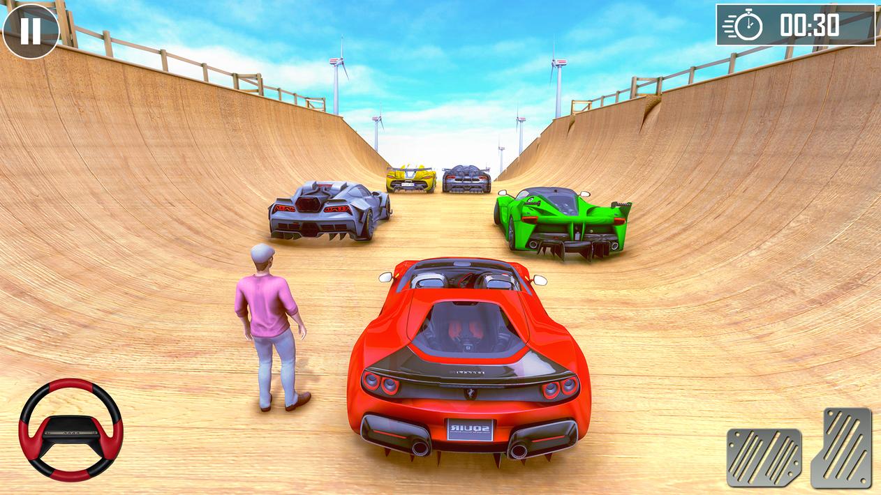 GT Car Stunt Race Master 3D