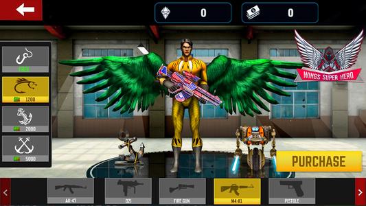 Wing Superhero Shooting Games