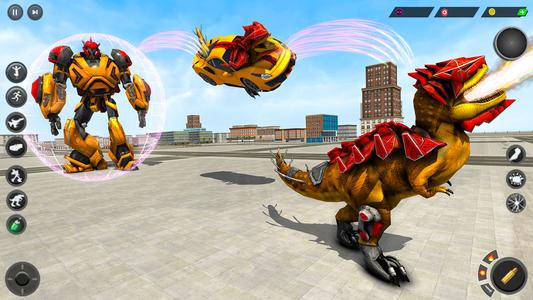 Dino Transform Robot Car Games