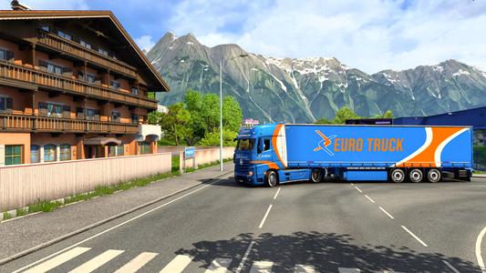 Euro Truck Simulator driving