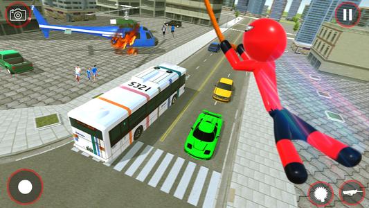 Stickman: Rope Hero Crime City