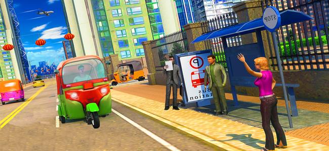 Auto rickshaw driving game 3d