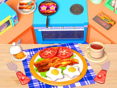 Food Games: Cook Breakfast 3D